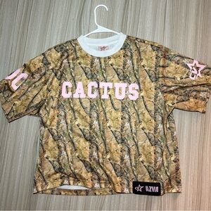 Camo Shirt with Pink Accents